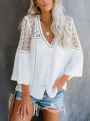 LA Angels Bluzka w kolorze białym rozmiar: L