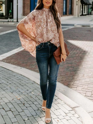 LA Angels Bluzka w kolorze brązowo-kremowym rozmiar: M