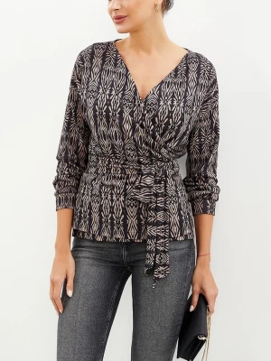 Zdjęcie produktu LA Angels Bluzka w kolorze czarno-beżowym rozmiar: S