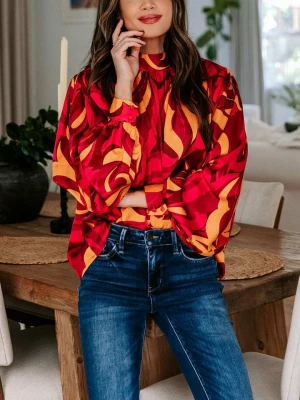 LA Angels Bluzka w kolorze czerwono-żółtym rozmiar: L