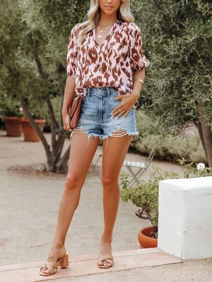 LA Angels Bluzka w kolorze jasnoróżowo-brązowym rozmiar: S