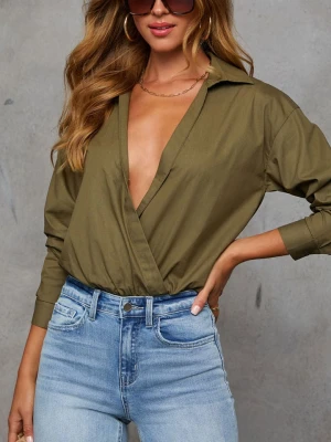 LA Angels Bluzka w kolorze khaki rozmiar: L