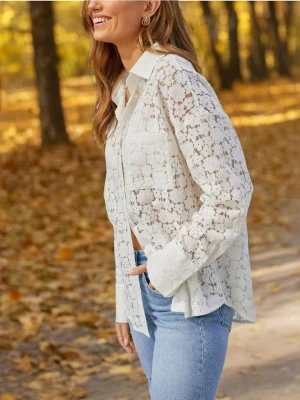 LA Angels Bluzka w kolorze kremowym rozmiar: XL