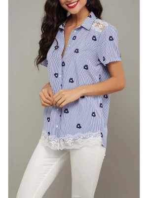 LA Angels Bluzka w kolorze niebiesko-białym rozmiar: S