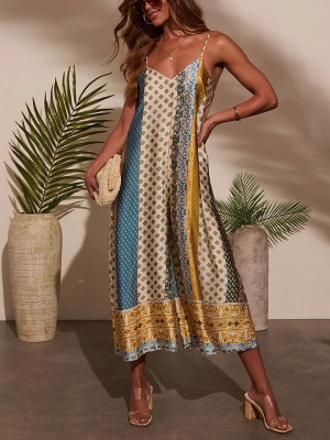 LA Angels Kombinezon w kolorze beżowo-zielonym rozmiar: XL