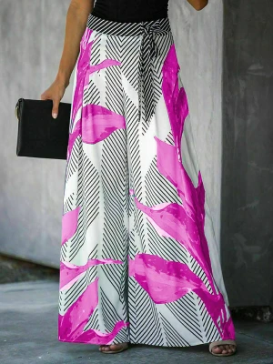 LA Angels Spodnie w kolorze czarno-fioletowo-białym rozmiar: M