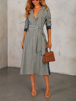 LA Angels Sukienka w kolorze antracytowo-białym rozmiar: M