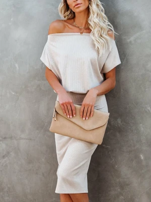 LA Angels Sukienka w kolorze beżowym rozmiar: XL