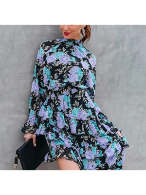 LA Angels Sukienka w kolorze czarno-fioletowo-niebieskim rozmiar: L