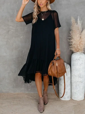 LA Angels Sukienka w kolorze czarnym rozmiar: M