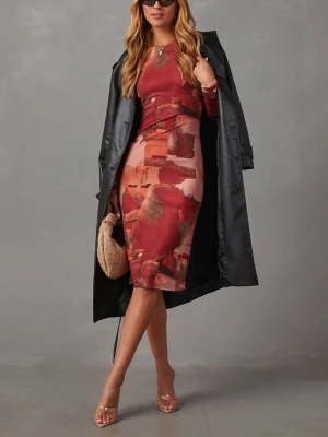 LA Angels Sukienka w kolorze czerwono-jasnoróżowo-jasnobrązowym rozmiar: S