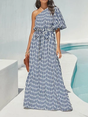 LA Angels Sukienka w kolorze granatowo-kremowym rozmiar: L