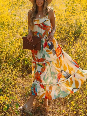 LA Angels Sukienka w kolorze kremowo-pomarańczowym rozmiar: XL