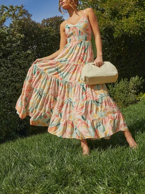 LA Angels Sukienka w kolorze miętowo-jasnoróżowym rozmiar: XL