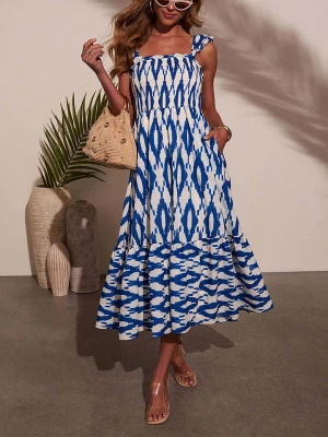 LA Angels Sukienka w kolorze niebiesko-białym rozmiar: L