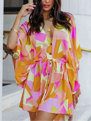 LA Angels Sukienka w kolorze różowo-pomarańczowym rozmiar: XL