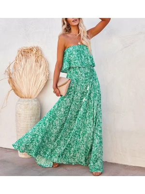 LA Angels Sukienka w kolorze zielono-kremowym rozmiar: M