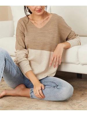LA Angels Sweter w kolorze beżowo-kremowym rozmiar: XL