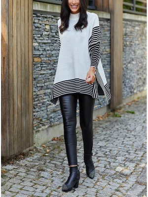 LA Angels Sweter w kolorze czarno-kremowym rozmiar: M