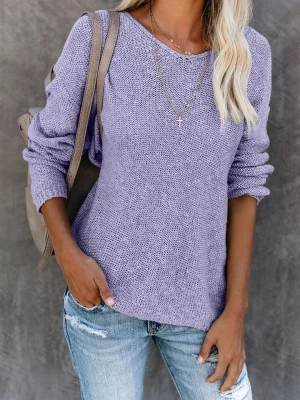 LA Angels Sweter w kolorze fioletowym rozmiar: S