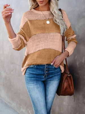 LA Angels Sweter w kolorze jasnoróżowo-karmelowym rozmiar: L