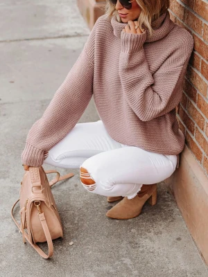 LA Angels Sweter w kolorze jasnoróżowym rozmiar: L