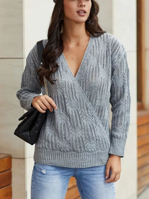 LA Angels Sweter w kolorze jasnoszarym rozmiar: L