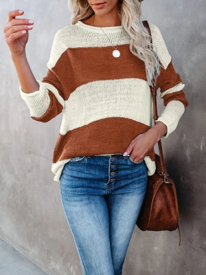 LA Angels Sweter w kolorze kremowo-brązowym rozmiar: L