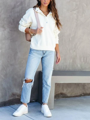 LA Angels Sweter w kolorze kremowym rozmiar: S