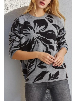 LA Angels Sweter w kolorze szaro-czarnym rozmiar: XL