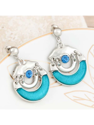 LA CHIQUITA Kolczyki-wkrętki z kryształami rozmiar: onesize