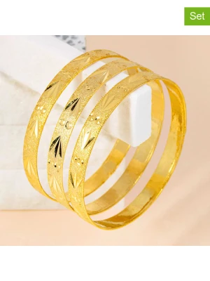 LA CHIQUITA Pozłacane bransoletki (3 szt.) "Sohadi" rozmiar: onesize