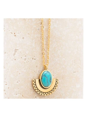 LA CHIQUITA Pozłacany naszyjnik z zawieszką - dł. 40 cm rozmiar: onesize