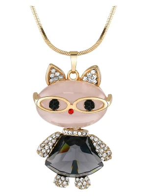 LA CHIQUITA Pozłacany naszyjnik z zawieszką - dł. 70 cm rozmiar: onesize