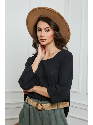 La Compagnie Du Lin Bluzka "Fraiche" w kolorze czarnym rozmiar: L