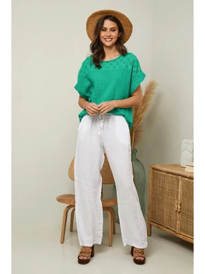 La Compagnie Du Lin Koszulka "Elymis" w kolorze zielonym rozmiar: S