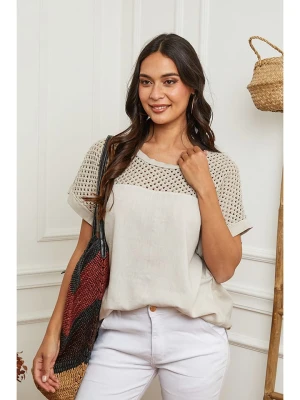 La Compagnie Du Lin Koszulka w kolorze beżowym rozmiar: XXL