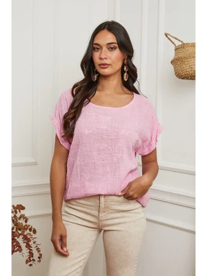 La Compagnie Du Lin Koszulka w kolorze jasnoróżowym rozmiar: S