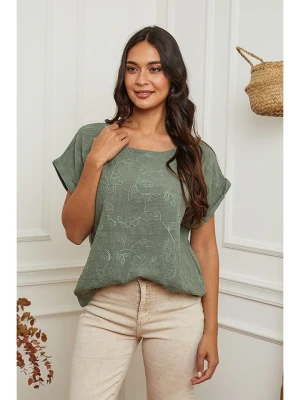 La Compagnie Du Lin Koszulka w kolorze khaki rozmiar: XXL