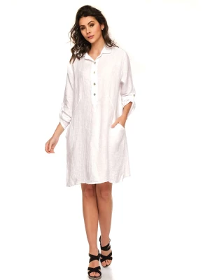 Joséfine Lniana sukienka "Calor" w kolorze białym rozmiar: L