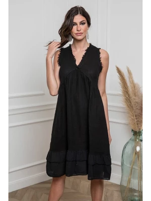 La Compagnie Du Lin Lniana sukienka "Essentiel" w kolorze czarnym rozmiar: M