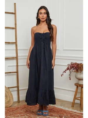 La Compagnie Du Lin Lniana sukienka w kolorze granatowym rozmiar: S