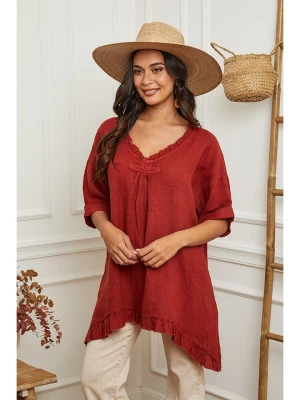 La Compagnie Du Lin Lniana tunika w kolorze czerwonym rozmiar: XXL