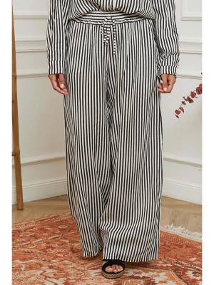 La Compagnie Du Lin Spodnie w kolorze czarno-białym rozmiar: L