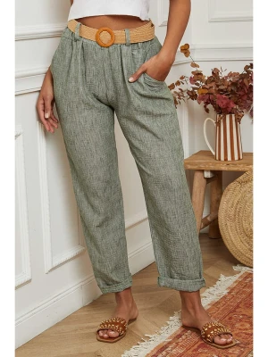 La Compagnie Du Lin Spodnie w kolorze khaki rozmiar: XL