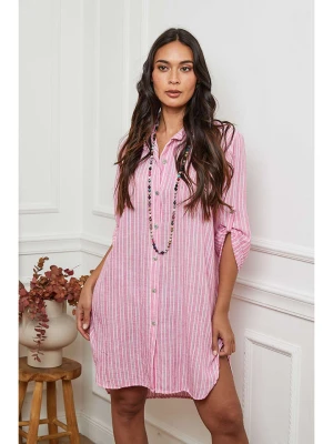 La Compagnie Du Lin Sukienka w kolorze jasnoróżowym rozmiar: XXL