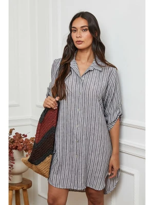 La Compagnie Du Lin Sukienka w kolorze szarym rozmiar: XL