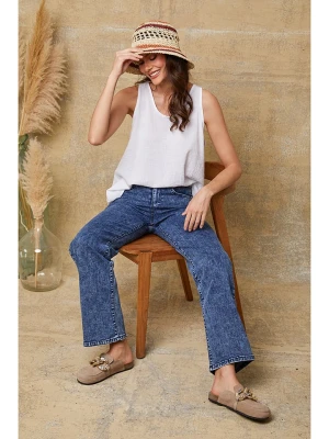 La Compagnie Du Lin Top "Roy" w kolorze białym rozmiar: M