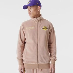 LA Lakers NBA Lifestyle Velours Trackjacket, markiNew Era, Kurtki dresowe, w kolorze beż, rozmiar: