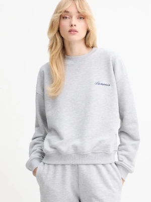 La Mania bluza ROYAL damska kolor szary gładka ROYAL